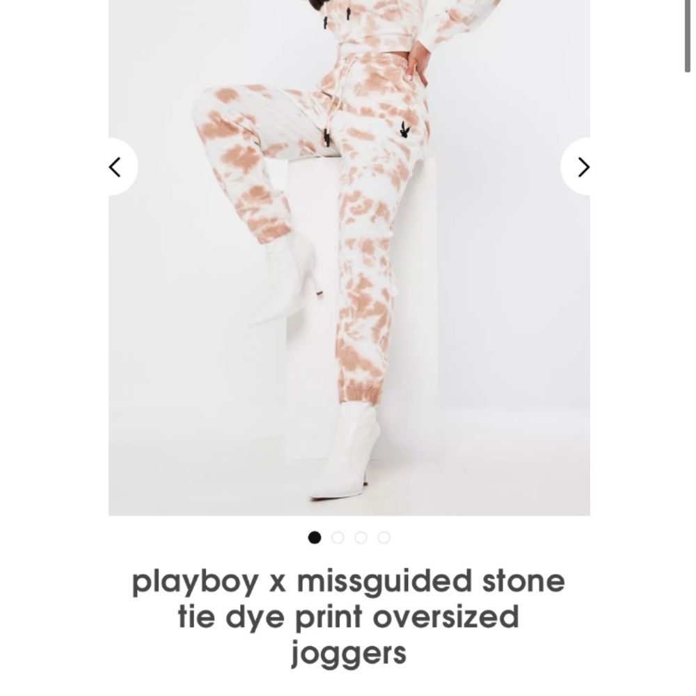 MISSGUIDED X Playboy Tie Dye joggers